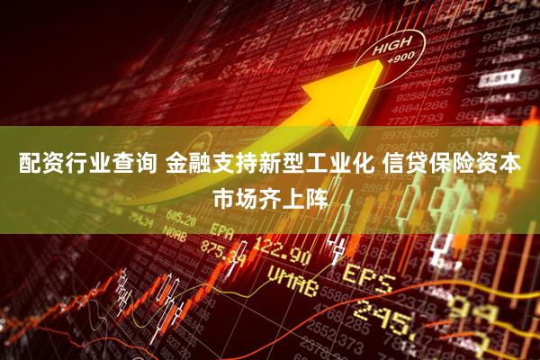配资行业查询 金融支持新型工业化 信贷保险资本市场齐上阵